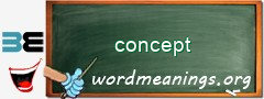 WordMeaning blackboard for concept